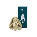 Kaloo Lapinoo My First Friend Corduroy Rabbit - Machine Washable - 10Tall in Gift Box - Peach Ages 0+ - K218014