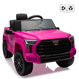 Ride on Truck Car, 12V Licensed Toyota Tundra Ride on Car w/Remote Control, Battery Powered Electric Car with Wear-Resistant Whe