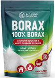 Eco Living Solutions Borax Powder | Laundry Detergent Powder | Laundry Booster | Great Washing Machine Cleaner | MultiPurpose