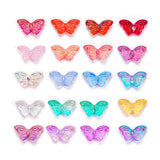 Mabor 100pcs Butterfly Crystal Glass Beads for Jewelry Making,Small Glass Beads(8 * 15mm),Colorful Glass Spacer Beads DIY Craft