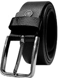 Kaezri, Genuine Leather Black Belt For Men (36, Genuine Leather)