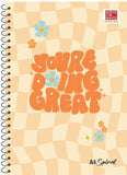 Write On White Wow | A4 5 Subject Spiral Notebook | Unruled Smooth Pages | 200 Pages (Unruled)