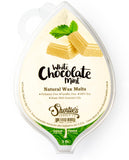 Shortie's Candle Company White Chocolate Mint Natural Soy Wax Melts - 1 Highly Scented 3 Oz. Bar - Made with 100% Soy and Essent