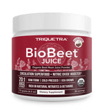 BioBeet Beet Juice (Black Cherry Flavor) Max Strength 20x High Concentration than Beet Root Powder - Organic, Cold-Pressed, USA