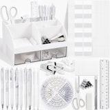 Eersida 26 in 1 White Desk Organizer and Accessories for Office Dorm School