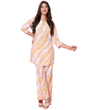 Toplot Co-Ord Kurta Set For Women Printed Straight Kurta With Plazzo (Plazzo-Pair-5137-Orange-Xl),Orange,,B0CGR7DGPV
