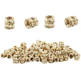 Hitefu M2 Heat Set Insert, 100 Pcs Threaded Inserts for 3D Printing, Brass Metric Knurled Nuts for Plastic Parts