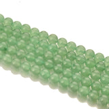 Asingeloo 8mm Green Aventurine Gemstones Round Loose Beads for DIY Jewelry Making Healing Energy Stone Beads 15/Strand