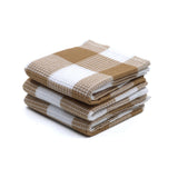 AM SafeX Premium Cotton Kitchen Towels Set of 3 | Super Absorbent Checkered Dish Cloths | Soft & Durable Tea Towels for Kitchen