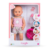 Corolle Drink and Wet Bath Baby Emma - 14Girl Baby Doll with 3 Accessories - Bottle, Potty, and Pacifier - Really Drinks and