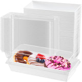 Cptoion 50 Pack Charcuterie Boxes with Clear Lids,Disposable Food Containers Bakery Boxes,Dessert Box To Go Treat Containers for