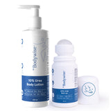 Be Bodywise Dry Skin & Heel Repair Kit | Deeply Hydrates & Exfoliates Skin | Infused with Ceramides | 20% Urea Foot Roll On (50m