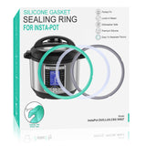 6 Quart Instant Pot Sealing Ring - Replacement Pinch Test 100% Silicone Gasket Seal Rings for 6 Qt Instapot Programmable Pressure Cooker - Insta Pot DUO LUX ULTRA PRO Crisp Accessories for 6QT 3-Pack-New