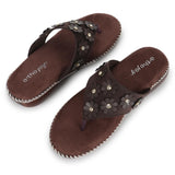 Ortho Joy Doctor Fancy Footwear For Women || Orthopedic Women'S Fancy Slipper/Sandal For Women,Dark Brown,5,B0CS2TQP29