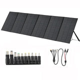 600W Portable Solar Panel, 48V Foldable Solar Panel 25% High Efficiency IP68 Waterproof with 10ft 4-in-1 Cable and 10 DC Adapte