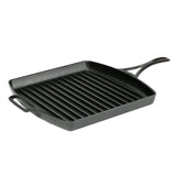 Lodge Blacklock 12 Inch Triple Seasoned Cast Iron Grill Pan - Lightweight Design - Natural, Non Stick Pans - Cast Iron Square Gr