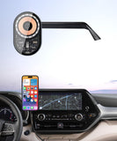 Masergogo Wireless Charging car Phone Holder for Toyota Highlander/Hybrid 2020-2025 Accessories 12.3 inch Screen Fixed Clip,360