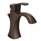 Moen Voss Oil Rubbed Bronze OneHandle HighArc Bathroom Faucet with Drain Assembly for SingleHole Sink, 6903ORB