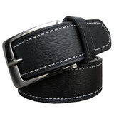 Zacharias MenS Premium Pu Leather Belt Black