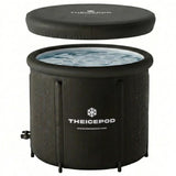 The Pod Company Standard Ice Bath Tub, 84 Gallon Cold Plunge Tub with Cover Lid, Portable Inflatable Ice Plunge Tub for Adults,