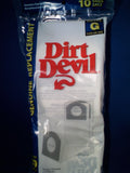 Dirt Devil Type G Vacuum Bags, 10Pack, 3010348001, White
