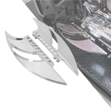 HDBUBALUS Motorcycle Floorboards CNC Tomahawk Footboards Footpegs Fit for Harley Touring Electra Street Glide Road Glide Softail
