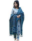 Gosriki Women'S Rayon Blend Embroidered Straight Kurta With Pant & Dupatta (Vineeka White-Gs_Xxl_Blue_Xx-Large),Blue,2,B0CXP1KCLM