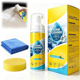 MISNINE 4in1 MultiPurpose Foam Cleaner, All Surface NoRinse Spray with Sponge & Towel for Home, Kitchen, Bathroom, Car & Uph