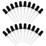 eBoot Plastic Transfer Pipettes Eye Droppers for Lab Science Art Essential Oil with Silicone Bulb, 20 Pack