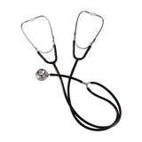 MABIS Dual Head Teaching Stethoscope Nursing Student Stethoscope Medical Training Stethoscope, Black