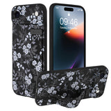 Ufbara Compatible with iPhone Air Case for Women Men, Cute White Flower Floral Pattern, Built in Adjustable Metal Wrist Strap Gr