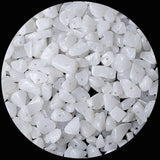 LAIDANLA White Jade 400pcs Natural Chip Stone Beads 5-8mm Healing Crystal Irregular Gemstones Drilled DIY Loose Rocks Bead Cryst