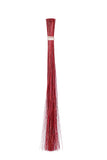 SN SKENNOVA 1 Piece of 32 inch MultiSurface Sturdy Outdoor Authentic Coconut Leaf Broom Asian Thai Heavy Duty Broom (Red)