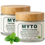 Myto Tooth Powder, Remineralizing Tooth Powder, with Mint, Hydroxyapatite, Gently Cleans, Supports Strong Teeth & Fresh Breath,