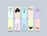 woopme Set of 5 Magnetic Love You Be Mine Valentine Bookmark for Book Lovers Readers Students Gift Magnetic Page Clips Folding