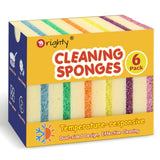Orighty Dish Sponges, TemperatureResponsive Kitchen Sponges 6 Pack