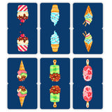 woopme Set of 6 Cup Gulphi Ice Cream Magnetic Bookmark for Book Lovers Readers Students Gift Magnetic Page Clips Folding