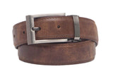 Walletsnbags Crackle Leather Slimline Belt (30Mm) (Tan, 30)