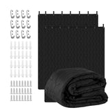 Sound Dampening Blanket 96 x 80, 2 Pcs Lightweight Automotive-Grade Acoustic Soundproof Curtain with Grommets, Hanging Loops & W