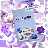 Hoblie Aesthetic Lavender Stickers for Luggage Bags, Laptop, Phone Back Cover, Scrapbook & Stationery Perfect for Hobbyists &