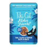 Tiki Cat Aloha Friends, Tuna, Tilapia & Pumpkin, Grain-Free & High Moisture, Wet Cat Food for All Life Stages 3 oz. Pouch (Pack
