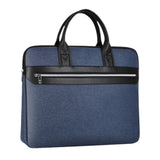 Heavenglow A4 Document Bag With Handles Portable File Bag For Laptop Carrying Paper Men Dark Blue|Backpacks Bags & Briefcases