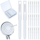 Lumkew Shower Head Cleaning Brush for Small Hole,Multifunctional Shower Head Cleaner Tool Anti-Clogging Nozzle with Storage Boxe