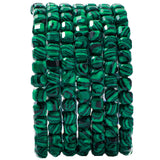 Natural Faceted Malachite Cube Stone Beads 5-5.5mm 60pcs/str Loose Square Semi Gemstone Stone Beads for Making Bracelets Necklac