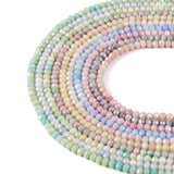 Elecrelive 660pcs Briolette Crystal Beads 4mm Glass Rondelle Beads AB Color Faceted Glass Loose Beads for DIY Beading Bracelet N