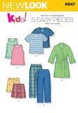 New Look Sewing Pattern 6847 Child Sleepwear, Size A (345678)