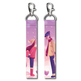 Isee 360 2 Pcs Couple Lovers Lanyard Bag Tag With Swivel Lobster For Gift Luggage Bags Backpack Laptop Bags Travelers Couples Co