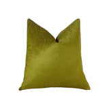 Plutus Brands Plutus Lemon Curry Handmade Throw Pillow, 12 X 20, Metallic Citrine/Gold