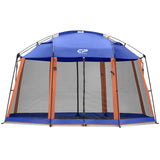 CAMPROS CP Screen House 13 x 13 Ft Screened Mesh Net Wall Canopy Tent Screen Shelter Gazebos for Patios Outdoor Camping Activiti