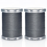 Selric 300Yards Extra Strong Bonded Nylon Thread for Leather Sewing, Dark Grey Heavy Duty Upholstery Thread for Heavy Fabric (2